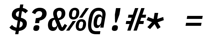 IBM Plex Mono SemiBold Italic Font OTHER CHARS