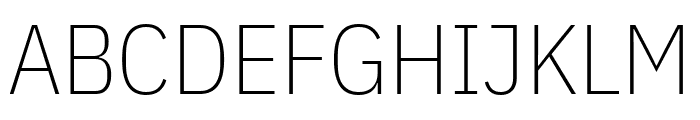 IBM Plex Sans Condensed ExtraLight Font UPPERCASE