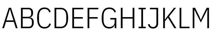 IBM Plex Sans Condensed Light Font UPPERCASE