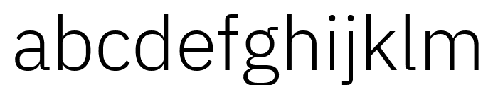 IBM Plex Sans Light Font LOWERCASE