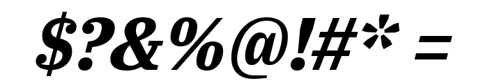 IBM Plex Serif Bold Italic Font OTHER CHARS