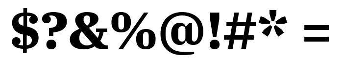 IBM Plex Serif Bold Font OTHER CHARS