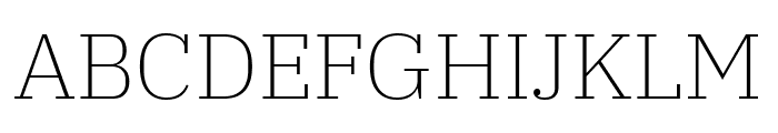 IBM Plex Serif ExtraLight Font UPPERCASE