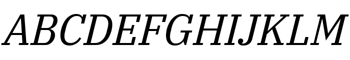 IBM Plex Serif Italic Font UPPERCASE