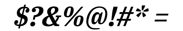 IBM Plex Serif SemiBold Italic Font OTHER CHARS