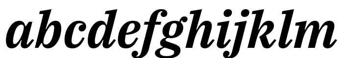 IBM Plex Serif SemiBold Italic Font LOWERCASE