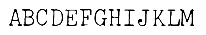 IBM Selectric Light Regular Font UPPERCASE