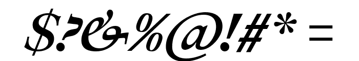 Ibarra Real Nova Bold Italic Font OTHER CHARS
