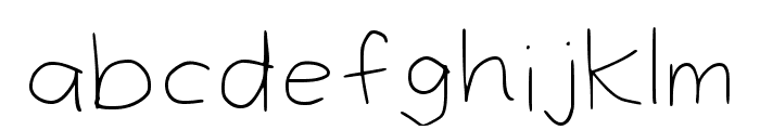 Ibis Handwriting Regular Font LOWERCASE