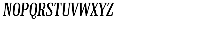 Ibis Display Compressed Regular Italic Font UPPERCASE