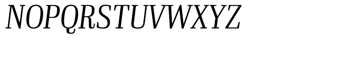 Ibis Display Condensed Extra Light Italic Font UPPERCASE