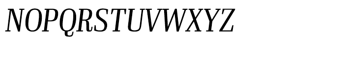 Ibis Display Condensed Light Italicc Font UPPERCASE