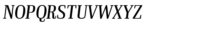 Ibis Display Condensed Regular Italic Font UPPERCASE