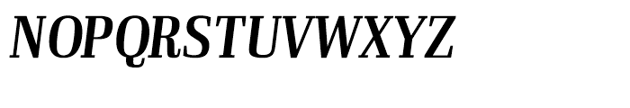 Ibis Display Condensed Semi Bold Italic Font UPPERCASE
