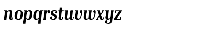 Ibis Display Condensed Semi Bold Italic Font LOWERCASE