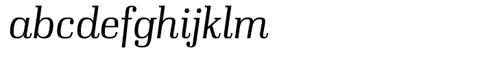 Ibis Display Extra Light Italic Font LOWERCASE