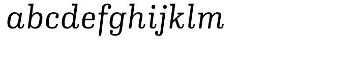 Ibis Text Extra Light Italic Font LOWERCASE