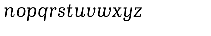 Ibis Text Extra Light Italic Font LOWERCASE
