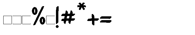 Ibnmuqlah Regular Font OTHER CHARS