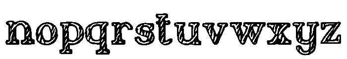 Ice_Cream_Bean Font LOWERCASE
