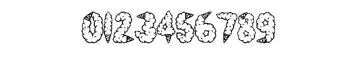 Ice Cream Cone By Squee Regular Font OTHER CHARS