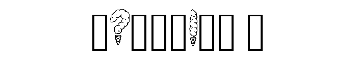 Ice Cream Cone By Squee Regular Font OTHER CHARS