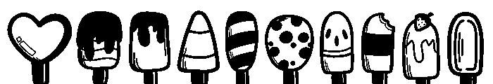 Ice Cream Doodle Font OTHER CHARS