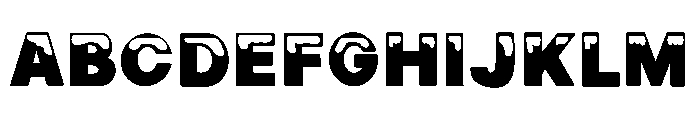 Ice frosty Font UPPERCASE