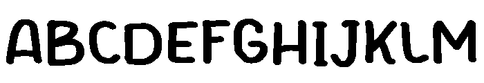 Ice pop Font UPPERCASE