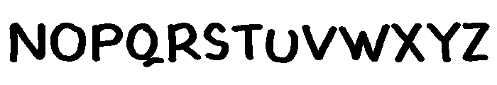 Ice pop Font UPPERCASE