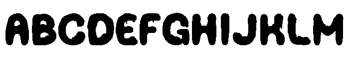 Icy Bubbles Regular Font UPPERCASE