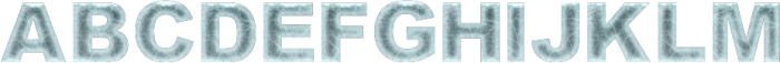 Ice Glacies - NoGlow Regular otf (400) Font UPPERCASE