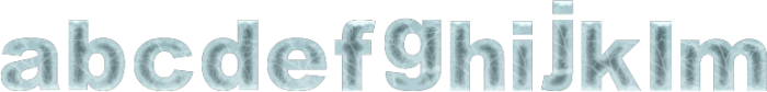 Ice Glacies - NoGlow Regular otf (400) Font LOWERCASE