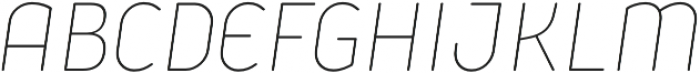 Iconic Extralight Italic otf (200) Font UPPERCASE