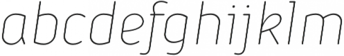 Iconic Extralight Italic otf (200) Font LOWERCASE