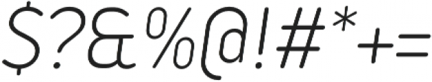 Iconic Light Italic otf (300) Font OTHER CHARS