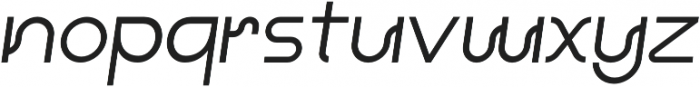 Iconiqu Sans ExtraBold Italic otf (700) Font LOWERCASE