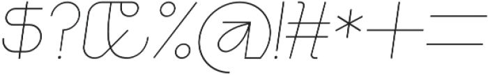 Iconiqu Sans ExtraLight Italic otf (200) Font OTHER CHARS