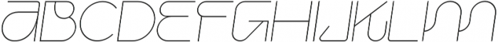 Iconiqu Sans ExtraLight Italic otf (200) Font UPPERCASE