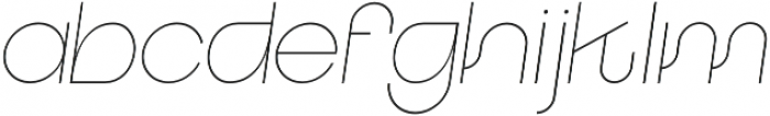 Iconiqu Sans ExtraLight Italic otf (200) Font LOWERCASE