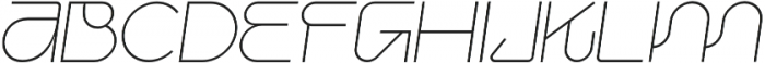 Iconiqu Sans Light Italic otf (300) Font UPPERCASE