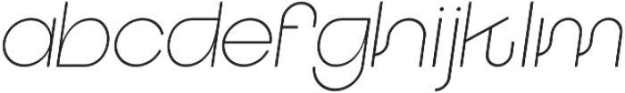 Iconiqu Sans Light Italic otf (300) Font LOWERCASE