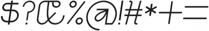 Iconiqu Sans Medium Italic otf (500) Font OTHER CHARS