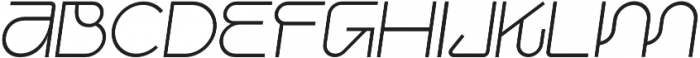 Iconiqu Sans Medium Italic otf (500) Font UPPERCASE