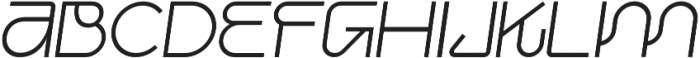 Iconiqu Sans SemiBold Italic otf (600) Font UPPERCASE