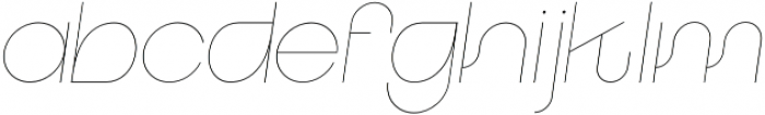 Iconiqu Sans Thin Italic otf (100) Font LOWERCASE