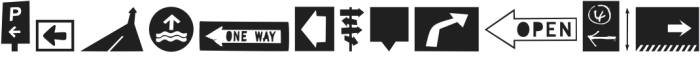 Icons Dingbats Symbols Set Reg otf (400) Font UPPERCASE