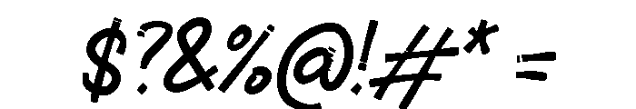 ICHIBAN BRUSH Font OTHER CHARS