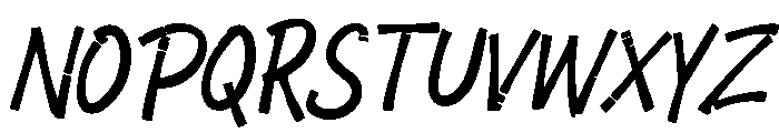 ICHIBAN BRUSH Font UPPERCASE
