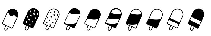 Ice Lolly Ding Font OTHER CHARS